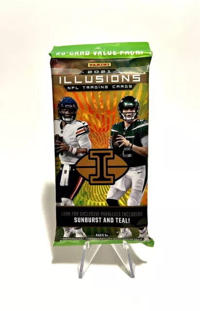 2021 Panini Illusions NFL 20-Card Value Pack New Factory Sealed Fat Cello