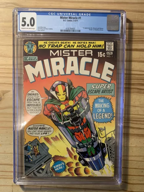 Mister Miracle # 1 Cgc 5.0 1St App Mister Miracle, Kirby