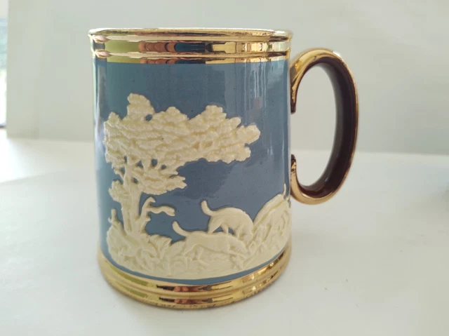 Vintage Gibsons England Beer Stein “Hunting Scene” Staffordshire England  1960