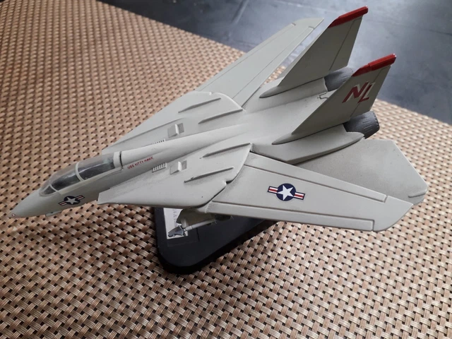 AZIZAT US Navy F-14 Tomcat 1/100 Modèle d'alliage Avion de Chasse en métal moulé sous Pression Affichage Modèle d'avion moulé sous Pression pour