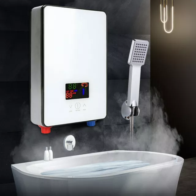 Electric Instant Tankless Water Heater Shower Kitchen Bathroom Whole House 6500W