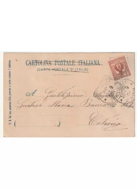Brillo 1902 Antigua Tarjeta Postal Tréboles Amuleto de la Suerte Puertas Bonheur 2