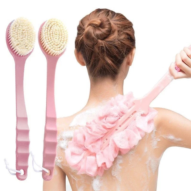 Back Scrubber for Shower Long Handle Back Brush Full Body Shower Cleaning Brush