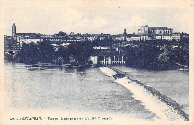 MONTAUBAN - vue générale prise du moulin Sapiacou -