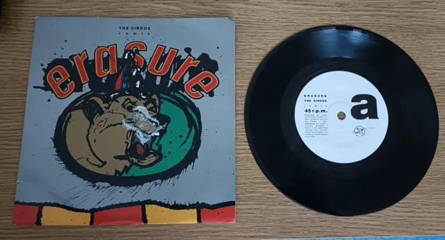 Erasure The Circus - Original Uk 7" Vinyl Single With Picture Sleeve