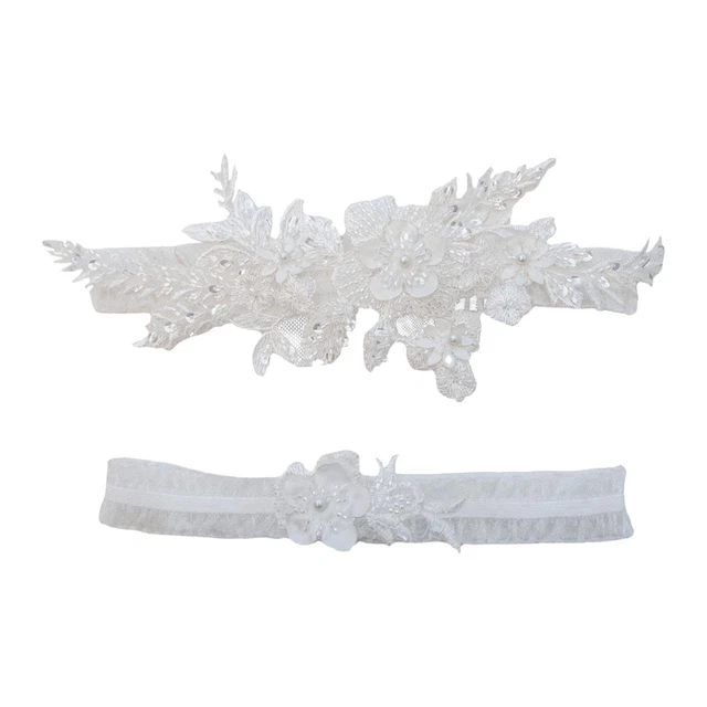 2pcs mariage nuptiale jarretière vacances stretch datant cuisse anneaux