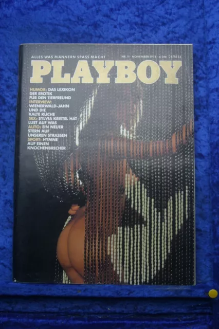 Playboy November 1978 11/78 Sylvia Kristel Friedrich Jahn Geburtstag + Poster