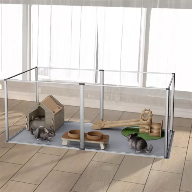 XXL Large Dog Playpen Acrylic Whelping Enclosure Box Pet Anti-anxiety Fence Cage