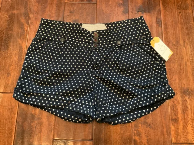 Daughters of the Liberation Navy Blue With White Polka Dot Shorts, Size 4 (US)