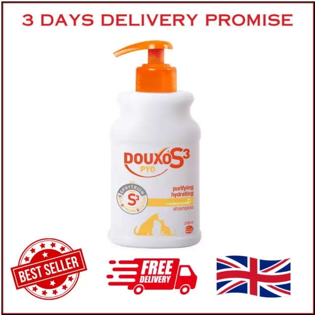 DOUXO S3 PYO - Shampoo - Dog & Cat Hygiene - Antibacterial and Antiyeast - Purif