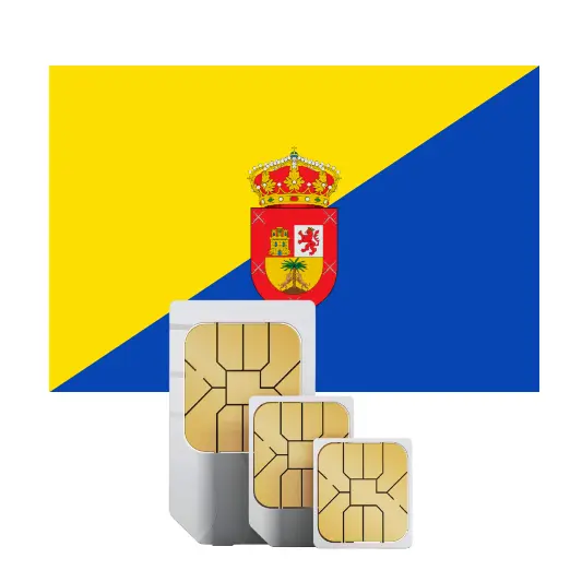 SIM Karte für Gran Canaria / 10 GB + Anrufe innerhalb der EU für 1 Monat
