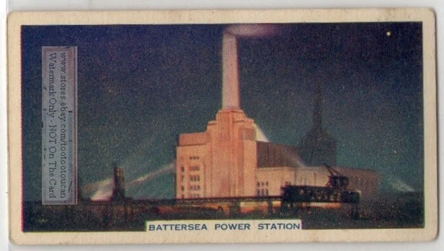 Battersea Power Station Coal London England Electricity 80+ Y/O Trade Ad Card