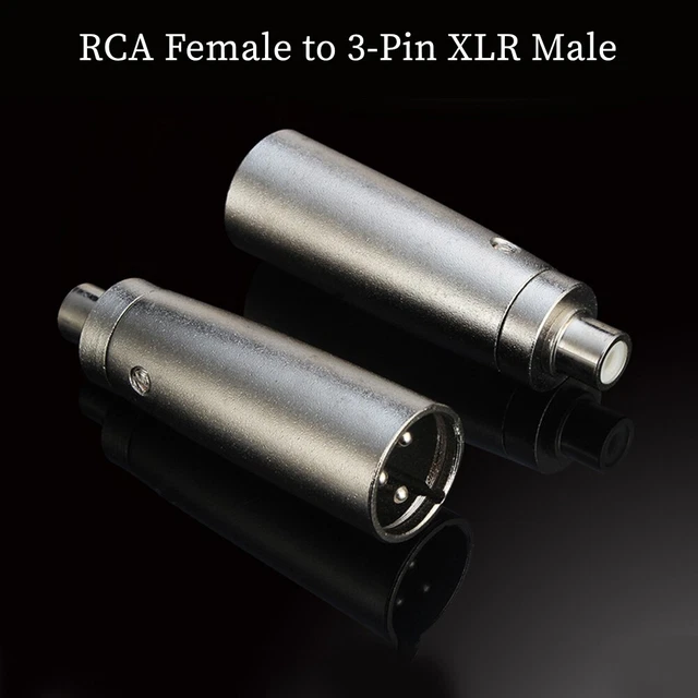 Enhanced Sound Quality 3Pin XLR to RCA to 6 35mm Female To Male Audio Adapter 2