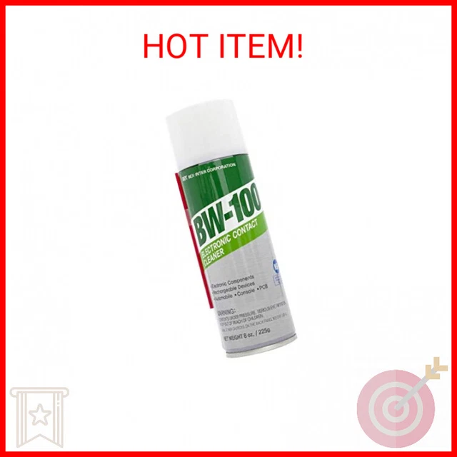 BW100 NONFLAMMABLE ELECTRONIC Contact Cleaner Aerosol Spray Safely