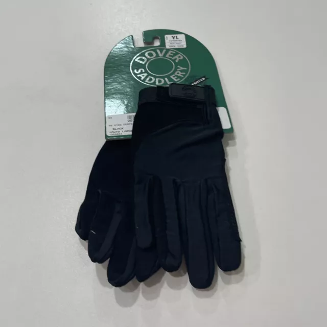 Dover Saddlery DS Kids’ Perfect Fit Gloves Black Size YL