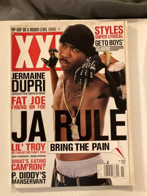 Vtg XXL November 2001 Music Artist Hip Hop Rap Magazine - JA RULE Jermaine Dupri