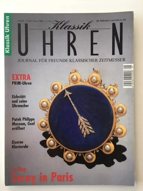 German watch magazin / Magazine allemand montres KLASSIK UHREN 2002/1 EICHSTÄTT