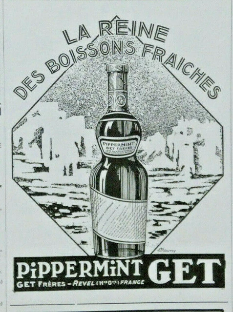 Publicité De Presse 1926 Pippermint Get La Reine Des Boissons Fraiches