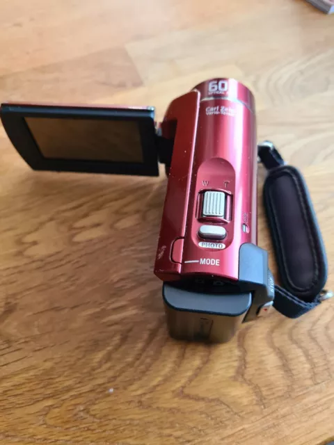 Sony Handycam DCR-SX30E Rot | Camcorder   60x Zoom 4GB HDD SX30