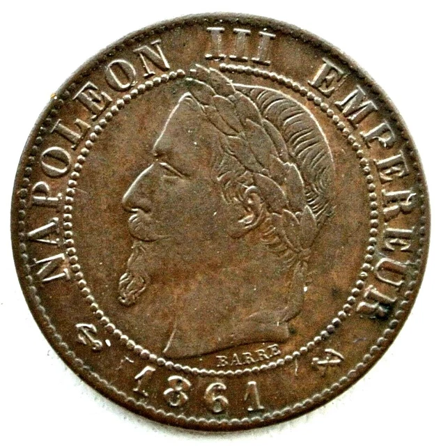 N°21 - 1 centime. Napoléon III 1861 K - Bordeaux