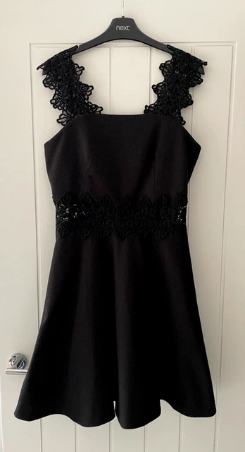 TED BAKER SZ 16 5 Beautiful Monaa Lace Black A Line Dress