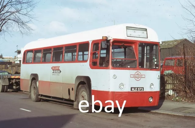 2 ORIGINAL 35mm BUS SLIDES VALIANT ex LONDON TRANSPORT RF573 on 16/3/75.