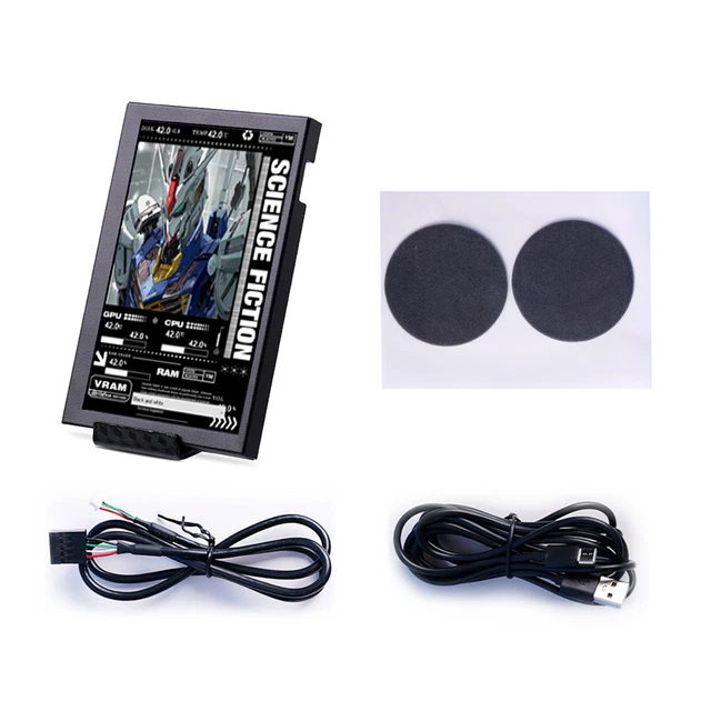 5& USB TYPE-C Secondary Screen IPS CPU GPU RAM Monitor Display Exempt ...