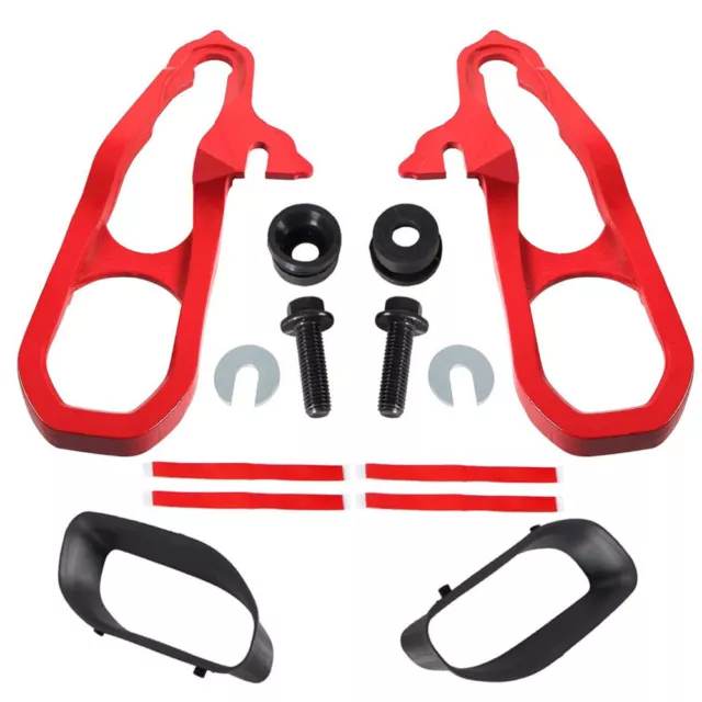 Heavy Duty Front Red Tow Hooks W/ Hardware For Dodge 2019 -2021 Ram 1500 DT