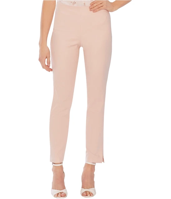 Vince Camuto Womens Vented Cuff Casual Trouser Pants, Pink, 4