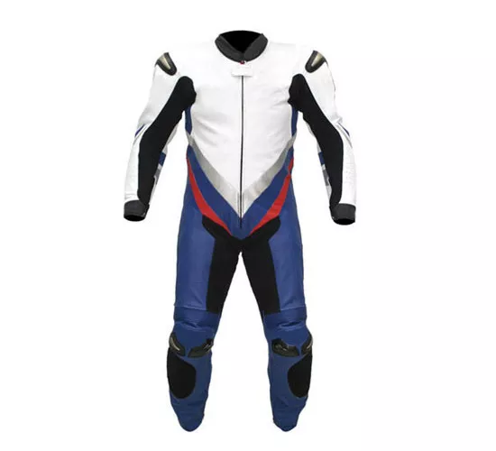Mens A Grade Leather Motorcycle 1PC Suit Motorbike Rider Racing Armour Sports AB