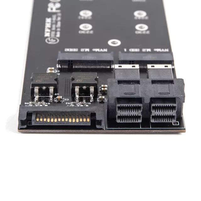 Dual SFF-8643 U.2 To NVMe M.2 NGFF SSD Adapter SSD Card Adapter For Motherboa $d