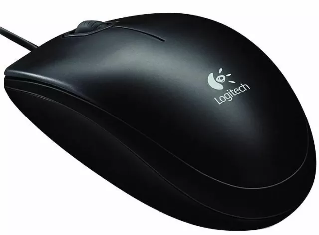 LOGITECH - B100 USB Optical Mouse, Black