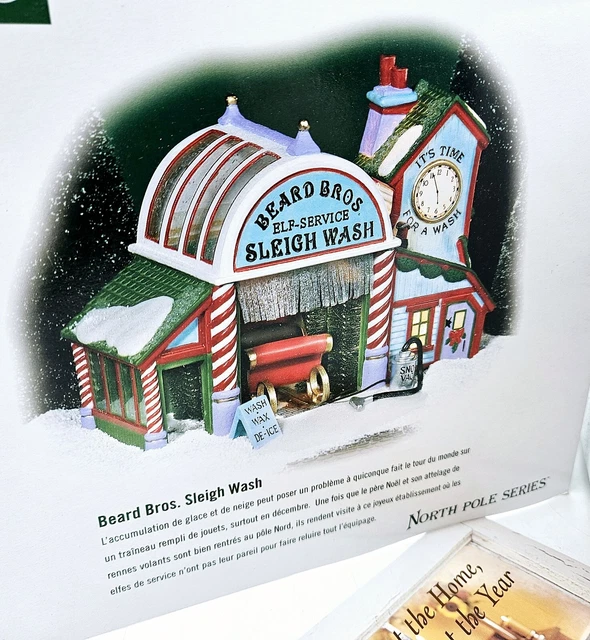 Dept 56 Beard Bros Sleigh Wash North Pole Series Mint in Box MIB 3