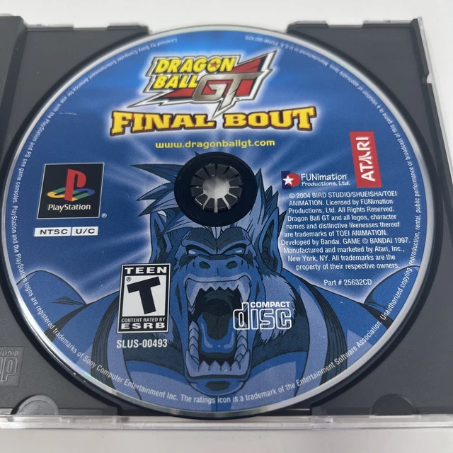 Jaquette Arrière Officielle PS1 - Jeu Dragon Ball Final Bout (Bon État)