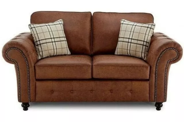 New Oakland High Quality Faux Leather Sofa Bed-Tan