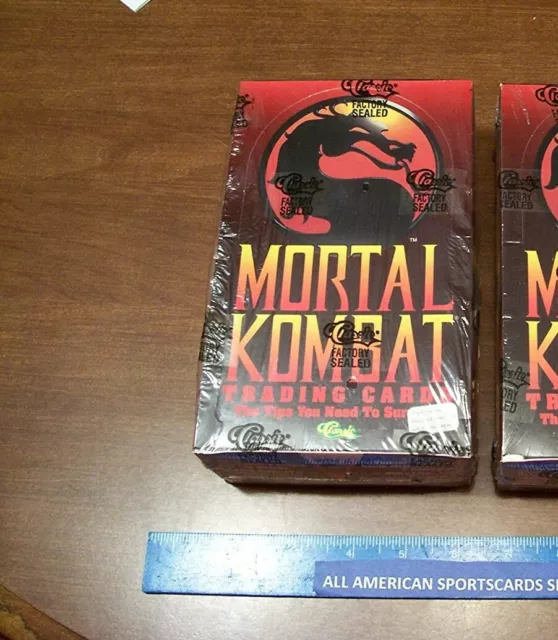 1992 Classic Mortal Kombat Factory Sealed Box Of 36 Packs Very Rare !