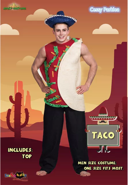 Men Hamburger Sandwich Mexican Food Taco Costume Carnival, 59% OFF