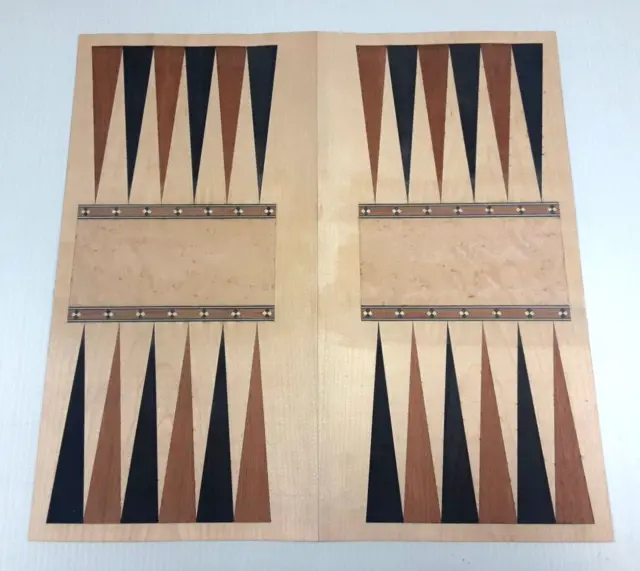 Superposición de tablero de juego de backgammon de 16"" x 16"" CHAPA REQUERIDA CARPINTERÍA