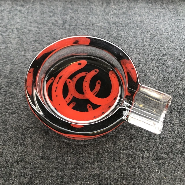 VINTAGE MARLBORO SINGLE Cigarette Art Glass Individual Red Horseshoe