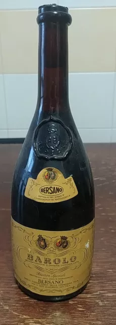 Bottiglia Di Vino Da Collezione Barolo Riserva Speciale Bersano 1974