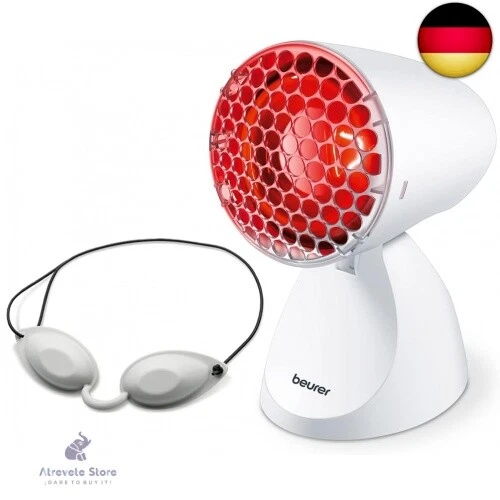 Beurer IL 11 Infrarotlampe mit Schutzgitter, Medizinprodukt mit wohltuender