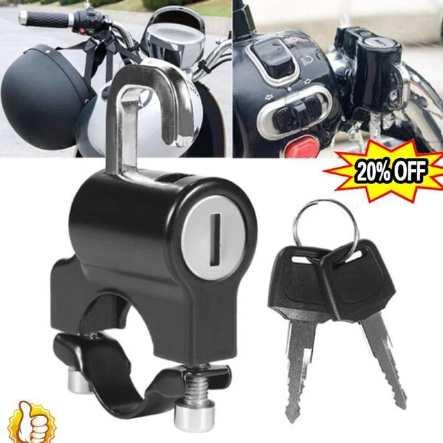 Serratura casco universale moto manubrio antifurto lucchetto per tende parti-