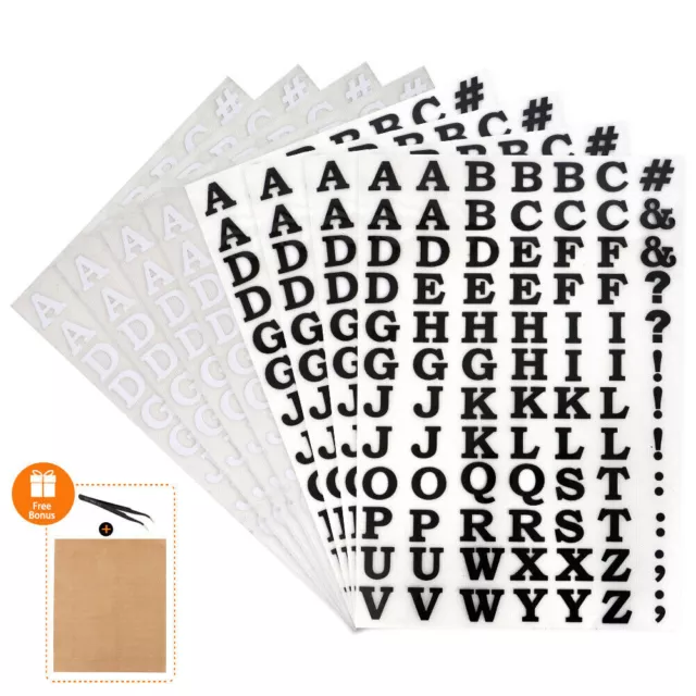  10 Sheets 440 Pieces Iron on Letters, 2 Inch Iron on