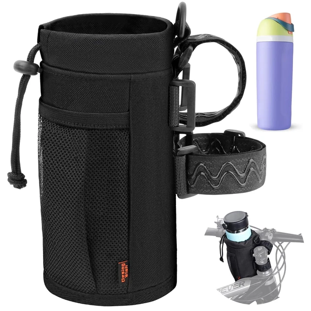 ROCKBROS Porte-Bidon Vélo Design Cygne – Porte-Gourde Alliage Aluminium Léger – Universel VTT Route (Noir)
