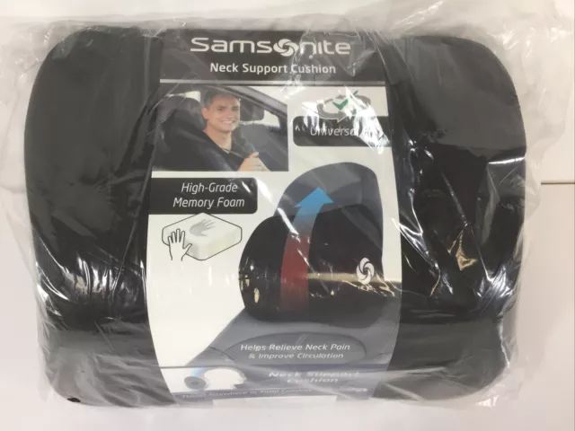 Samsonite  Neck Pillow SA5942 Memory Foam Universal Fit Helps Relieve Neck Pain