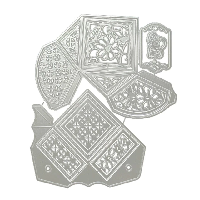 Flower Box Metal Cutting Dies Stencil DIY Scrapbooking Album Paper Card Template