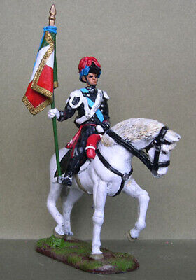 SOLDATINI A CAVALLO IN PIOMBO-CORAZZIERE FRANCESE-DEA04-SCALA 54 mm 