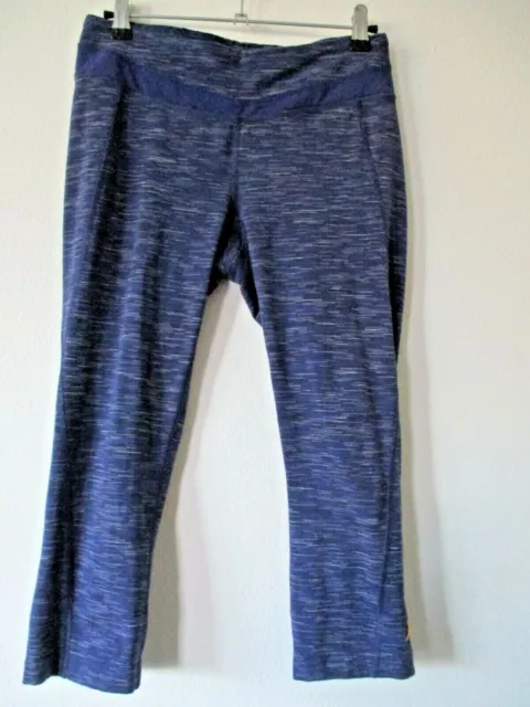 Lucy Powermax Hatha Collection Capri Leggings Blue Heathered Womens Size Medium