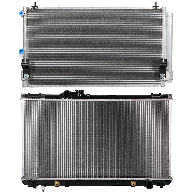Lexus Lc Radiator ALUMINUM RADIATOR & AC Condenser Cooling Kit For 2001-2005 Lexus IS300 ...