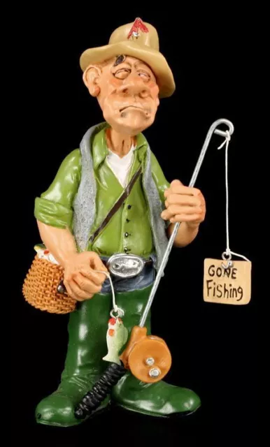 Angler Figur - Funny Job - Lustige Berufe - Witziges Geschenk Spaß Deko Fun